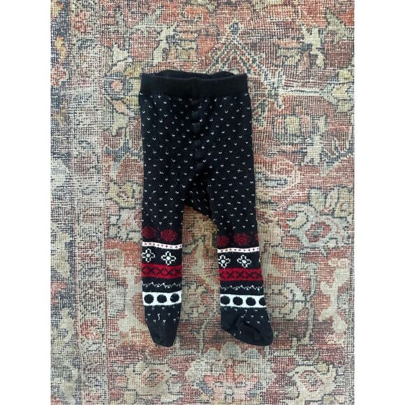 Hanna Andersson 60/70 Baby Girl Fairisle Sweater Leggings Tights - Picture 1 of 2